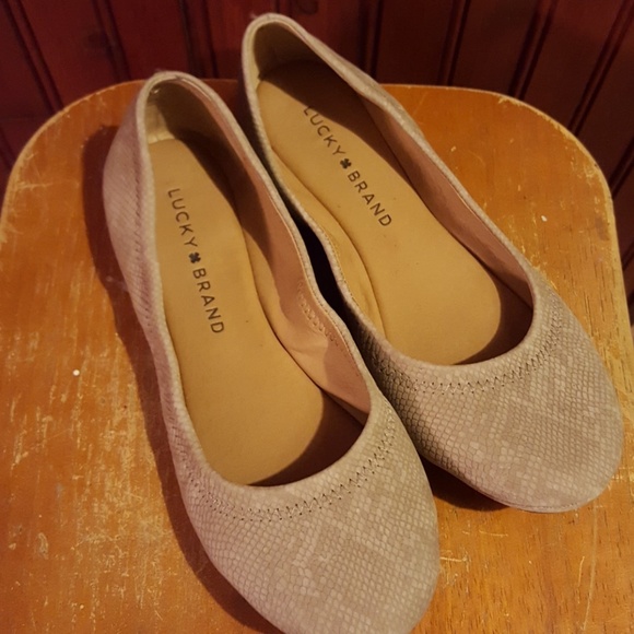 Lucky Brand Shoes - Lucky Brand flats tan python print
